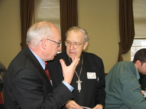 Archbishop Ébacher discussed with Mr. Andrew Telegdi, Liberal MP and member of the Standing Committee